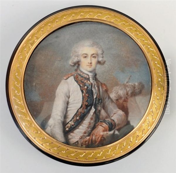 Portrait Du Duc D'enghien Oil Painting by Pierre Adolphe Hall