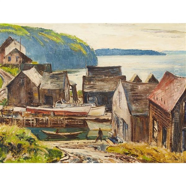 Bay Of Fundy At Hall's Harbour, N.s. by Joseph Sydney Hallam