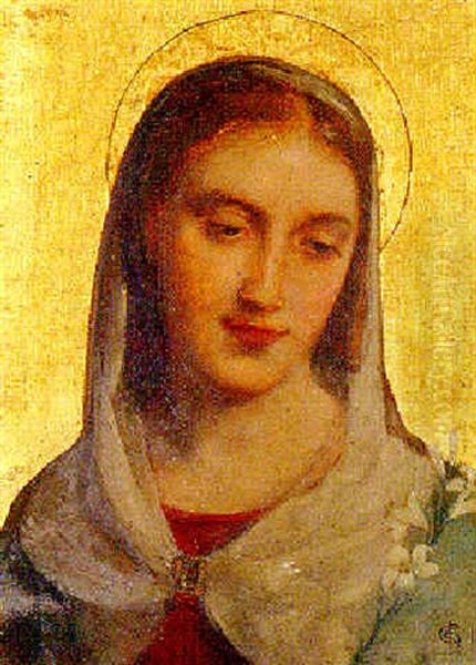 Saint Agnes Oil Painting by Charles Edward Halle