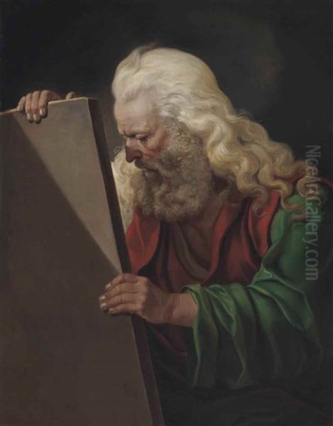 Moses Oil Painting by Noel Halle