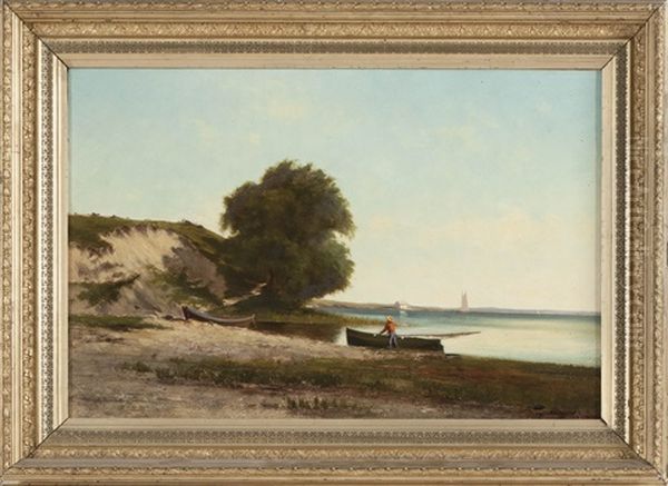 Newburyport Oil Painting by Hendricks A. Hallett