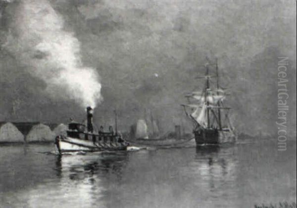 Back Bay, Boston Harbor by Hendricks A. Hallett