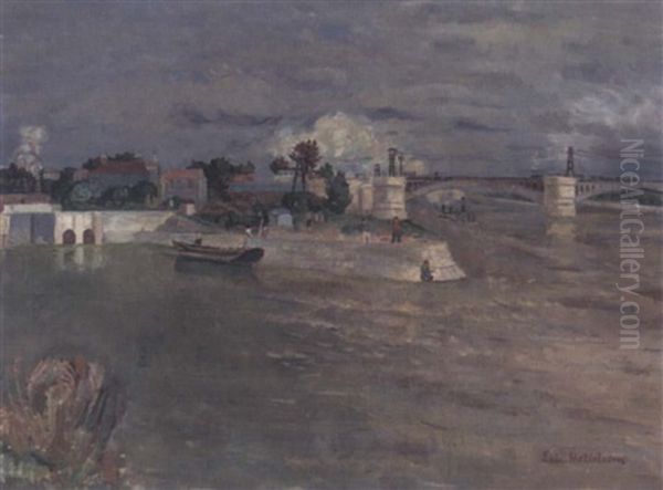 Slussen, Beaucaire Oil Painting by Eric C. Hallstroem