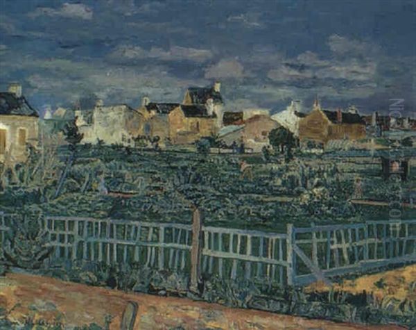 Landskap Vid Poitiers Oil Painting by Eric C. Hallstroem