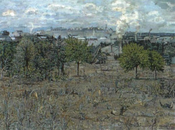 Utanfor Poitiers Oil Painting by Eric C. Hallstroem