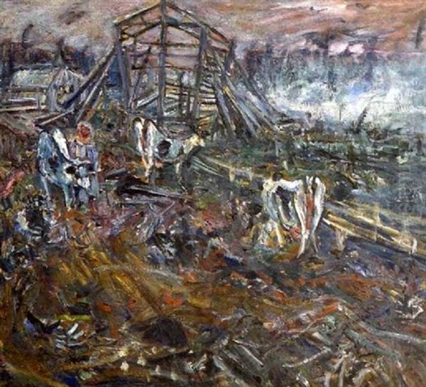 Ytterkolksele Oil Painting by Eric C. Hallstroem