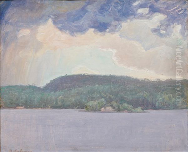 Clouds Over The Lake Oil Painting by Pekka Halonen