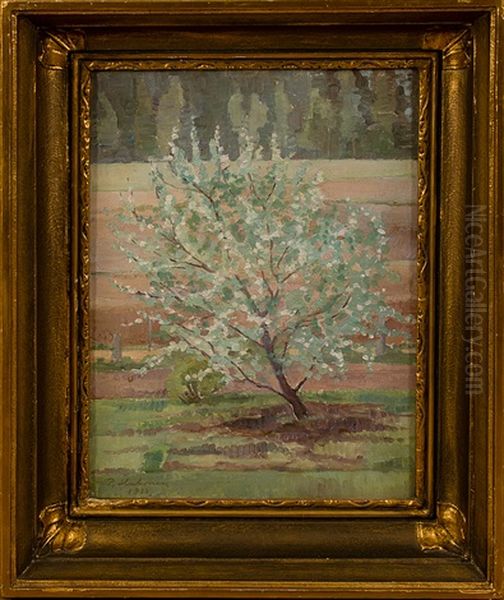 Apple Tree Oil Painting by Pekka Halonen