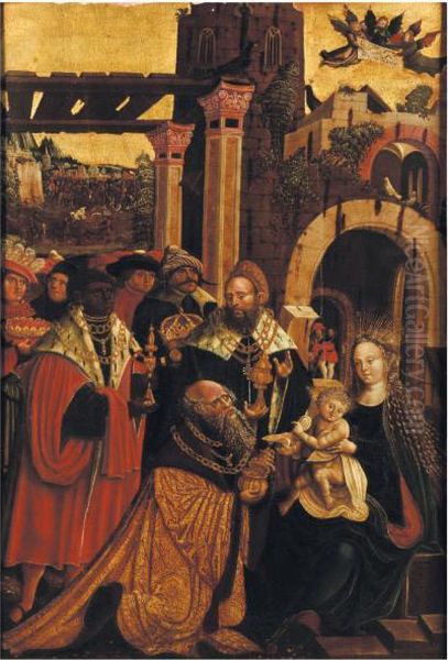 Les Rois Mages Oil Painting by Hans Baldung Grien