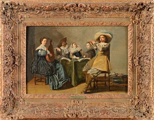 Concert Dans Un Interieur Oil Painting by Dirck Hals