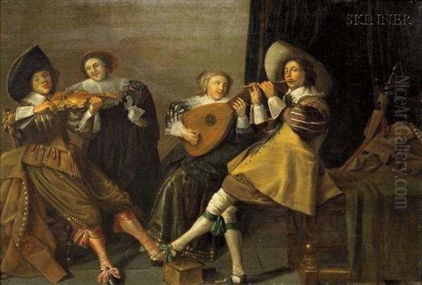 The Concert Oil Painting by Dirck Hals