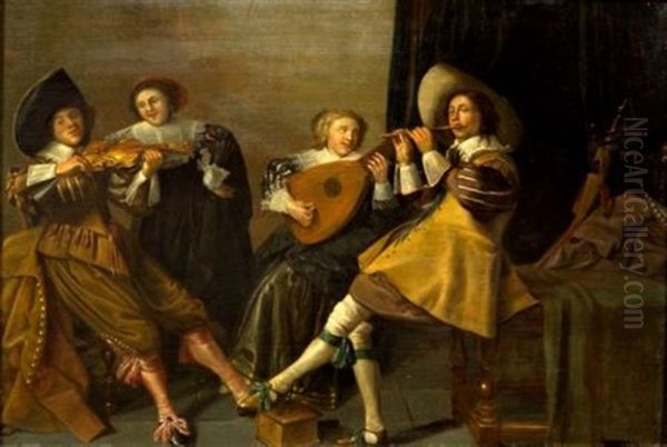 The Concert Oil Painting by Dirck Hals