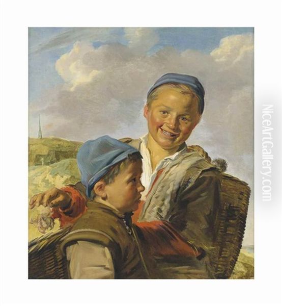 Two Fisherboys Oil Painting by Frans Hals