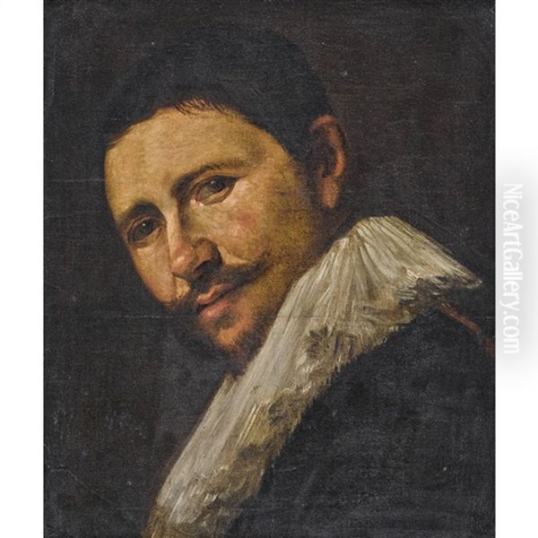 Bildnis Eines Mannes Mit Halskrause Oil Painting by Frans Hals