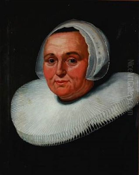 Portrait Of A Noble Woman Oil Painting by Frans Hals