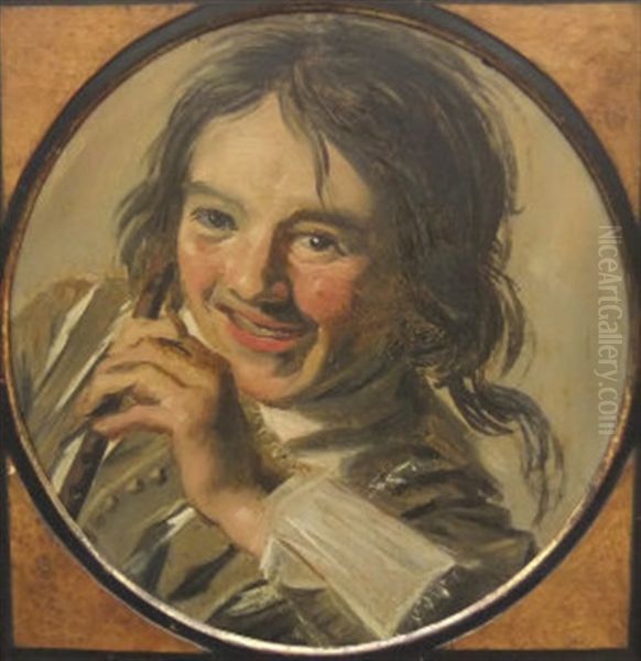 Boy Holding A Flute Oil Painting by Frans Hals