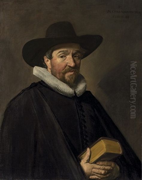 Portrait Of Conradus Vietor (1588-1657) Oil Painting by Frans Hals