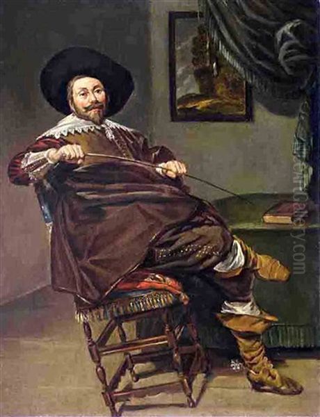 Willem Van Heythuyzen Oil Painting by Frans Hals