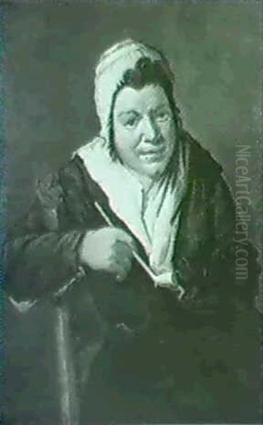 A Portrait Of A Seated Woman Oil Painting by Frans Hals