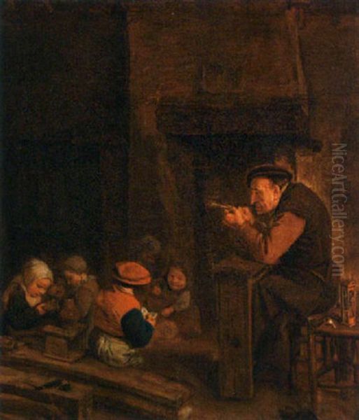 The School Master Oil Painting by Harmen Hals