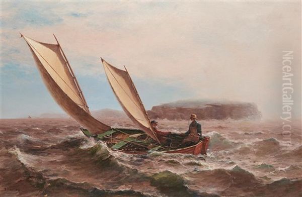 When The Mists Come In Oil Painting by William Formby Halsall