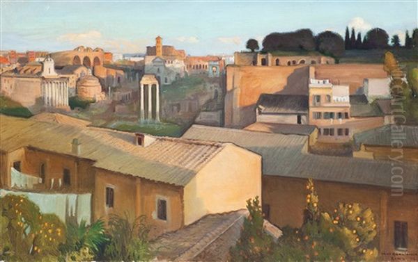 View Of Rome Oil Painting by Vaeinoe Haemaelaeinen