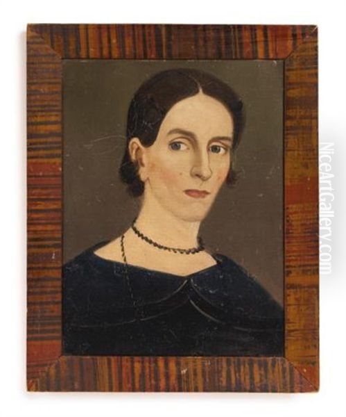 Portrait Of A Lady Oil Painting by Sturtevant J. Hamblen