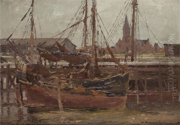 In Raversijde Oil Painting by Wilhelm Hambuechen