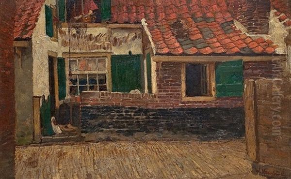 Ansicht Eines Hollandischen Hauses Oil Painting by Wilhelm Hambuechen