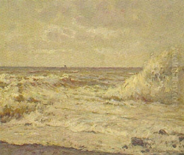 Brandungswellen Oil Painting by Wilhelm Hambuechen