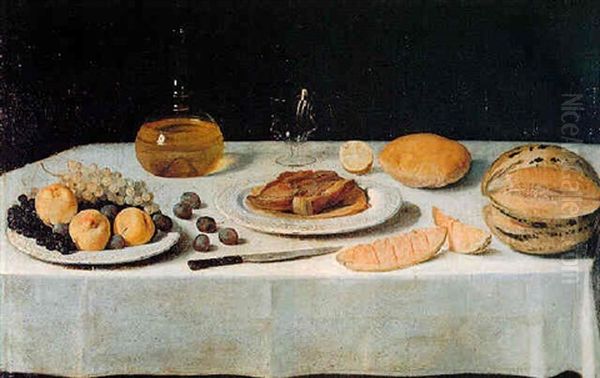 La Mesa Avituallada Oil Painting by Juan Van Der Hamen Y Leon