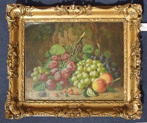 Still Life Of Fruit Oil Painting by Charles Thomas Bale