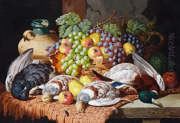 A Larder Still Life Oil Painting by Charles Thomas Bale