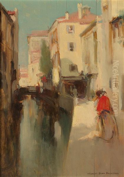 Venice Oil Painting by Edward Wilbur Dean Hamilton