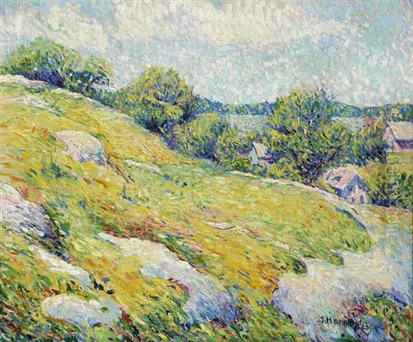 Spring Landscape Oil Painting by Edward Wilbur Dean Hamilton