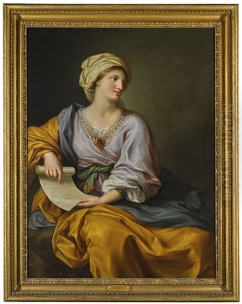 Portrait Of Emma Hamilton As A Sibyl Oil Painting by Gavin Hamilton