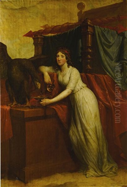 Portrait Of Elizabeth, Countess Of Aldborough, As Hebe Oil Painting by Hugh Douglas Hamilton