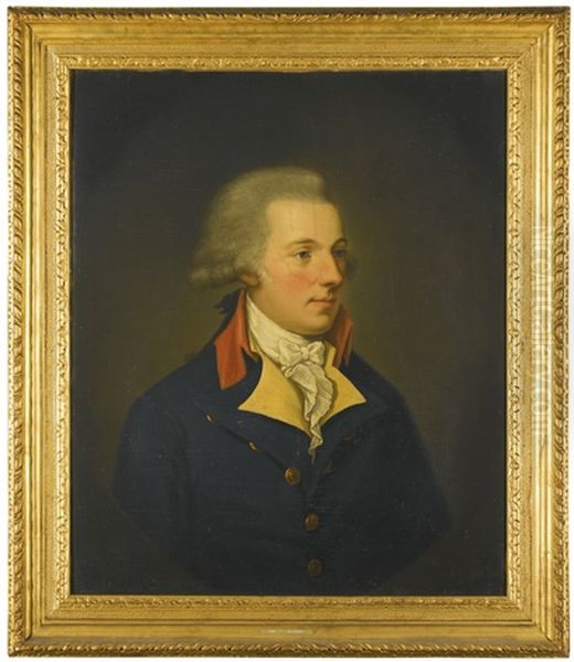 Portrait Of A Gentleman, Possibly The Hon. Robert Taylour Oil Painting by Hugh Douglas Hamilton