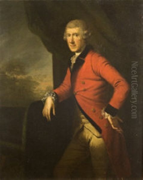 Colonel Henry Gore, Later Baron Annaly Of Tenelick, Co. Longford Oil Painting by Hugh Douglas Hamilton