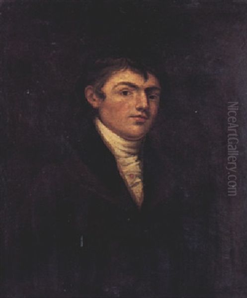 Portrait Of Henry Sheares, United Irishman Oil Painting by Hugh Douglas Hamilton