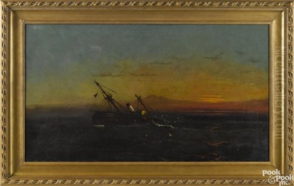 Seascape Oil Painting by James Hamilton