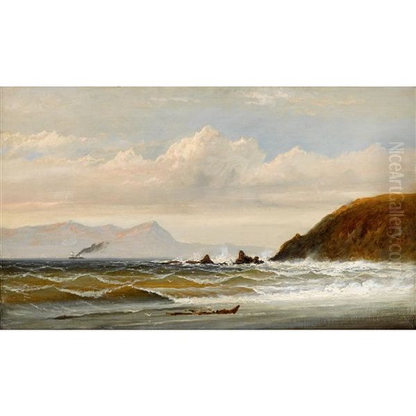 Near Point Pedro, Below The Golden Gate Oil Painting by James Hamilton