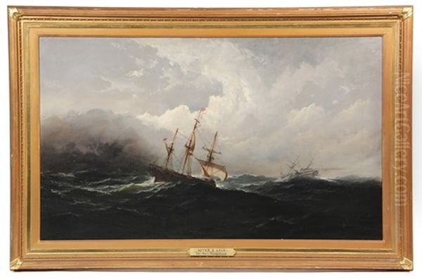 After The Gale Oil Painting by James Hamilton