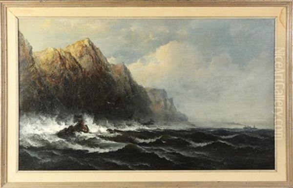 The Rocky Coast Oil Painting by James Hamilton