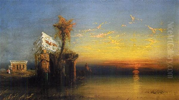 On The Edge Of The Nile Oil Painting by James Hamilton