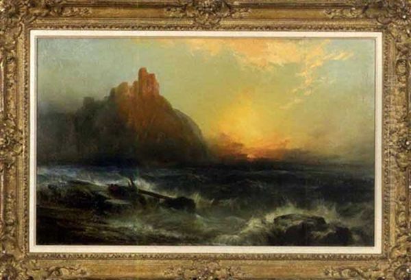 Rocky Coastal Scene by James Hamilton