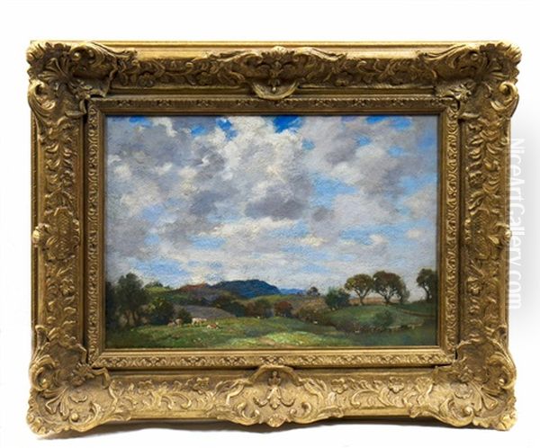 An April Day Oil Painting by James Whitelaw Hamilton