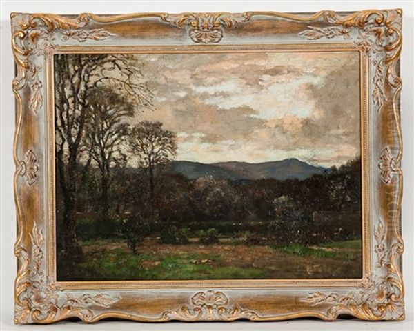 Landscape At Dusk Oil Painting by James Whitelaw Hamilton