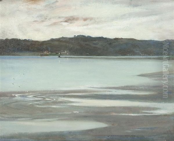 Row Bay - Sundown Oil Painting by James Whitelaw Hamilton