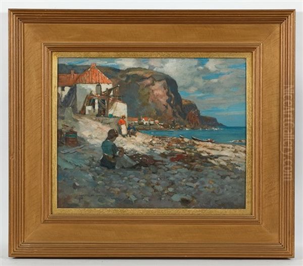 Eyemouth Oil Painting by James Whitelaw Hamilton